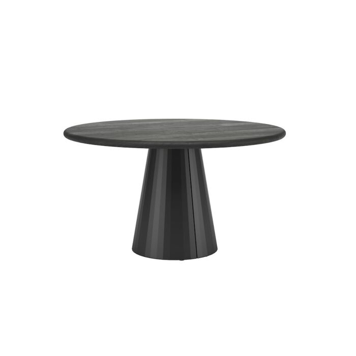 Eetkamertafel Arawood Rond 140 Cm Zwart
