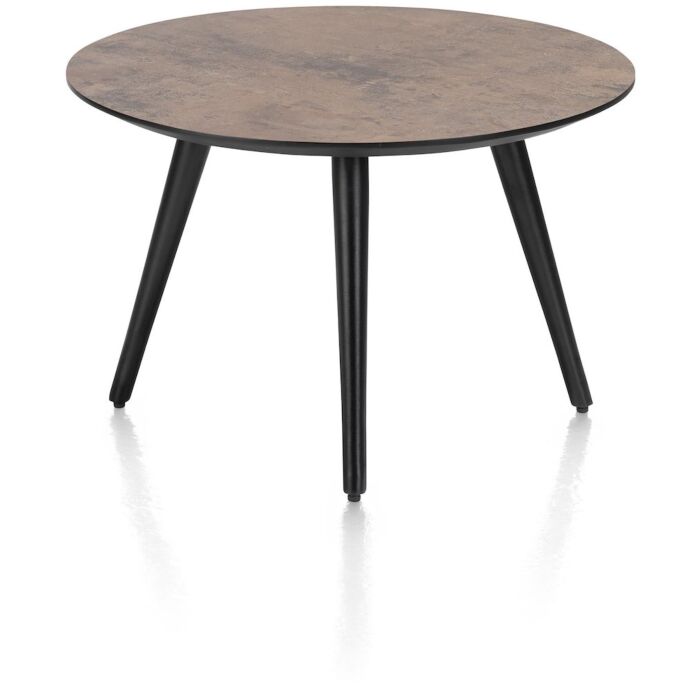Maze, Salontafel Rond 60 Cm - Hoogte 39 Cm - Roest