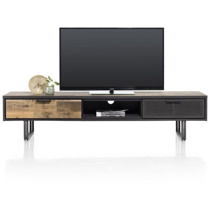 Avalon, Tv-Dressoir 200 Cm - 2-Laden + 1-Niche - Driftwood