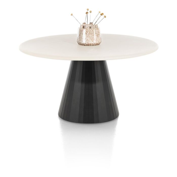 Eetkamertafel Lund Rond 140 Cm Zwart Nebbia