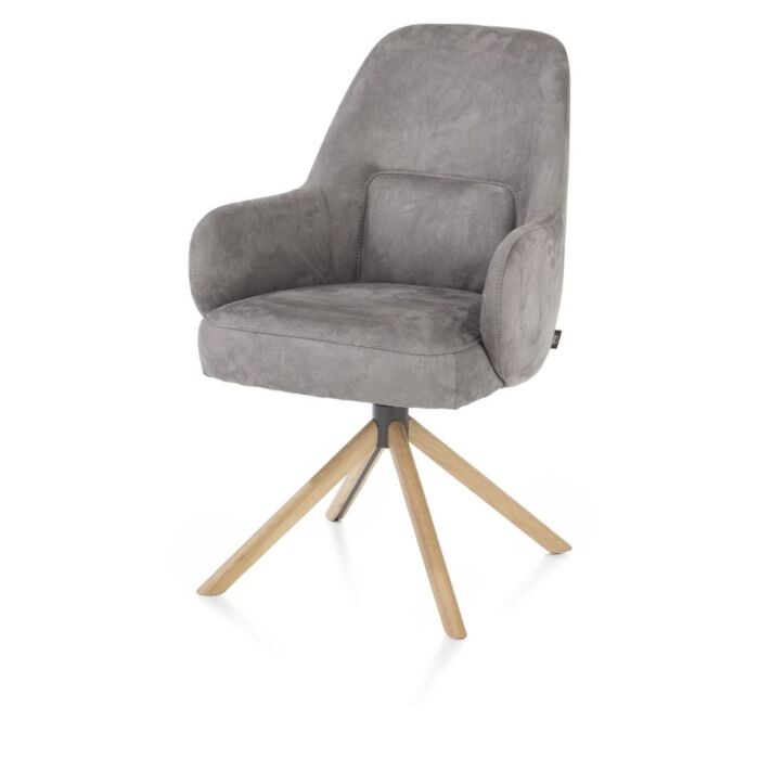 Armstoel Melle Eiken Charcoal