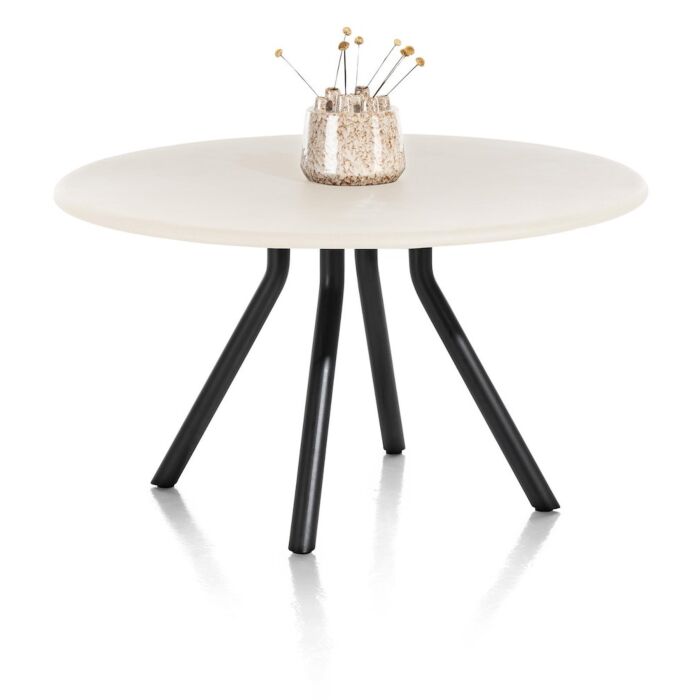 Eetkamertafel Lund Rond 140 Cm Zwart Nebbia