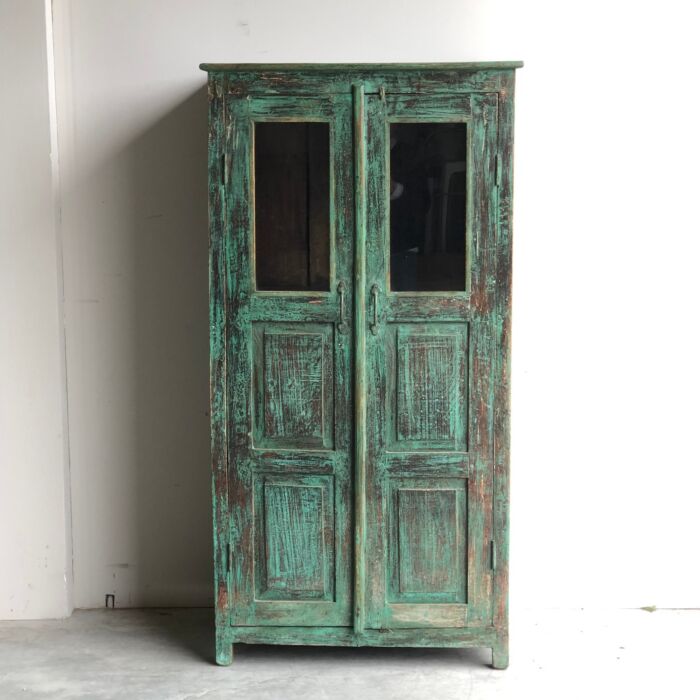 Cabinet India Oud Hout Blauw