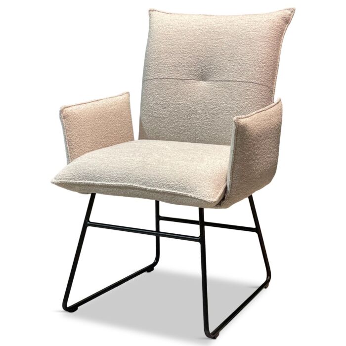 Eetkamerstoel Ivory Met Armleuning Beige