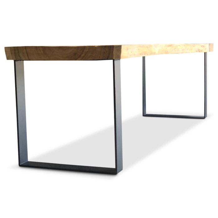Boomstam Eetkamertafel met U-Poot 