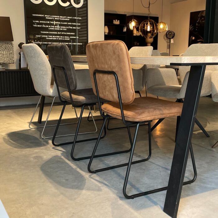 Industriële Stoel Nijaz Cognac