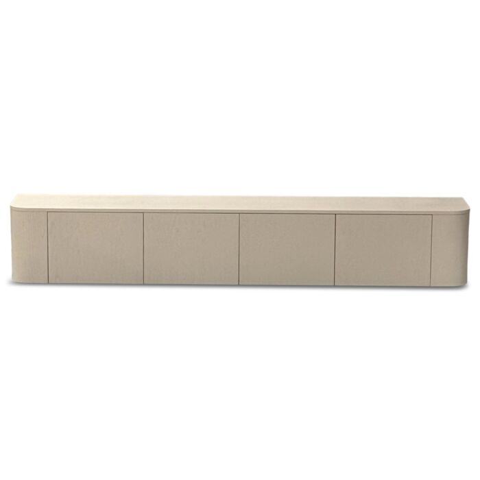Tv Dressoir Axel Japandi Taupe Ronde Hoek