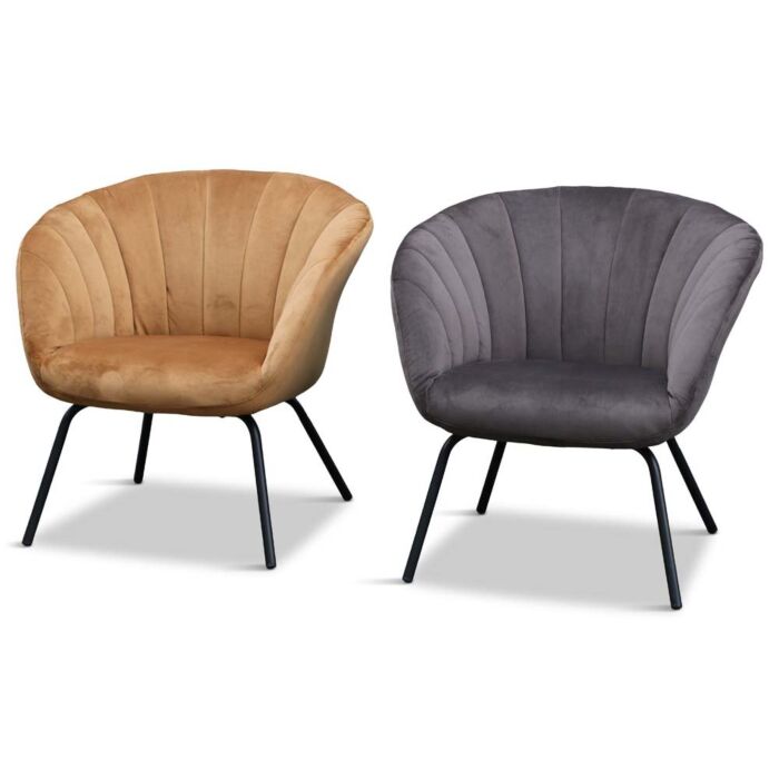 Velours Fauteuil Glenn Oker