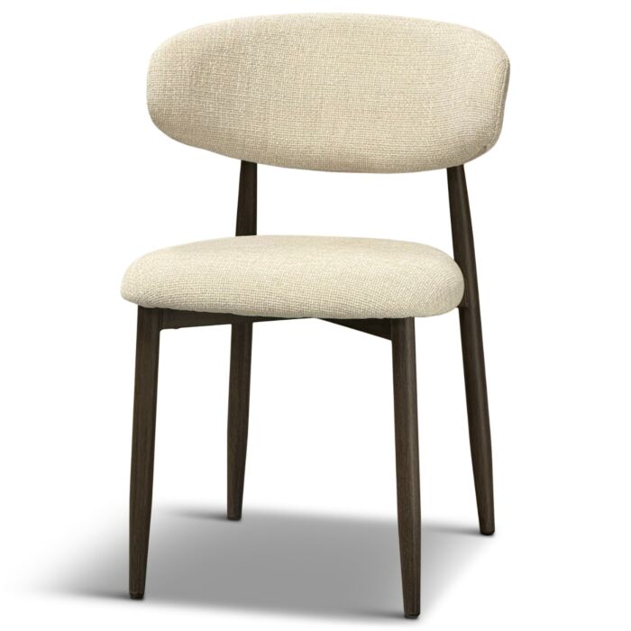 Eetkamerstoel Jessda Crème Poot New Brown