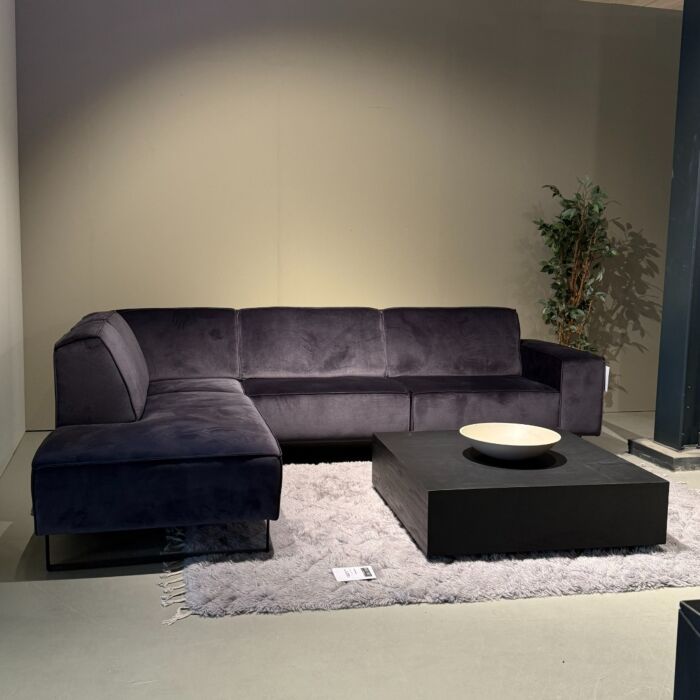 Hoekbank Velours Taupe