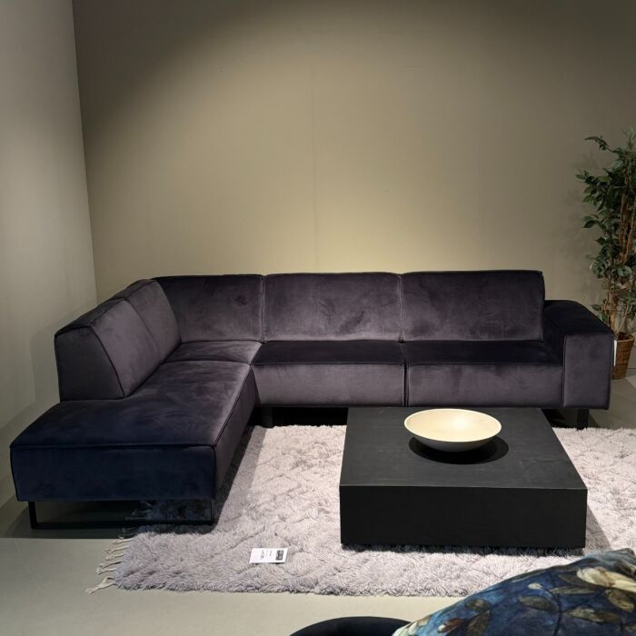 Hoekbank Velours Taupe