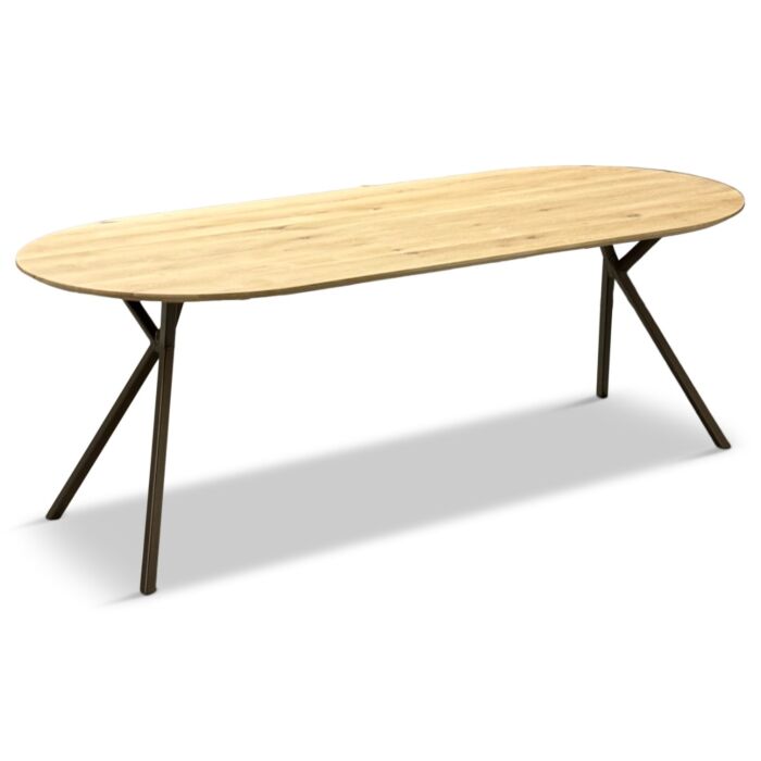 Ovale Eettafel Bull Busra Anodic Brown