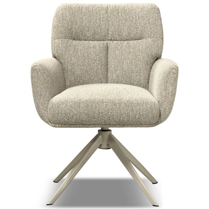 Armstoel Jessie Lodge Naturel Beige Poot