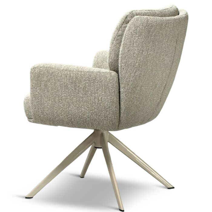 Armstoel Jessie Lodge Naturel Beige Poot