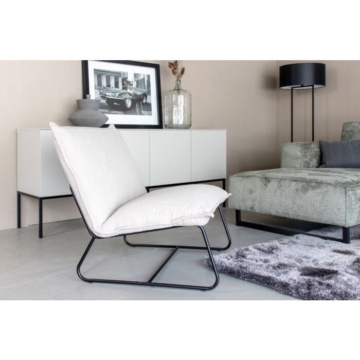 Fauteuil Elton Sand Bouclé