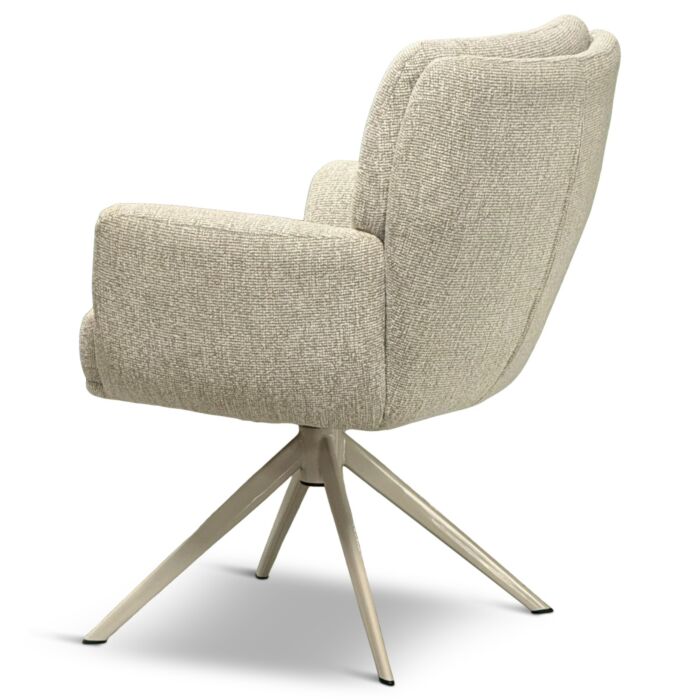 Armstoel Jessie Lodge Linnen Beige Poot
