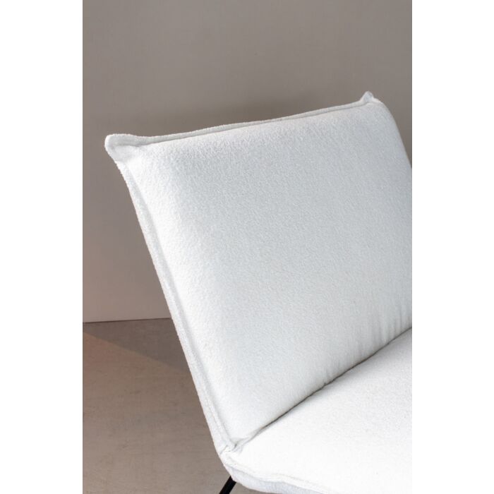 Fauteuil Elton Ecru Bouclé 