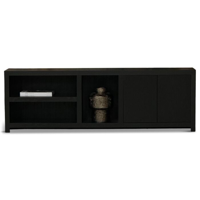 Diamond Side Table Zwart Eiken
