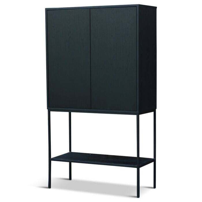 Wandkast Luxury Eiken Zwart