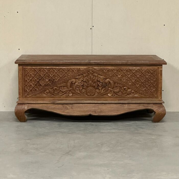 India opbergkist houten details