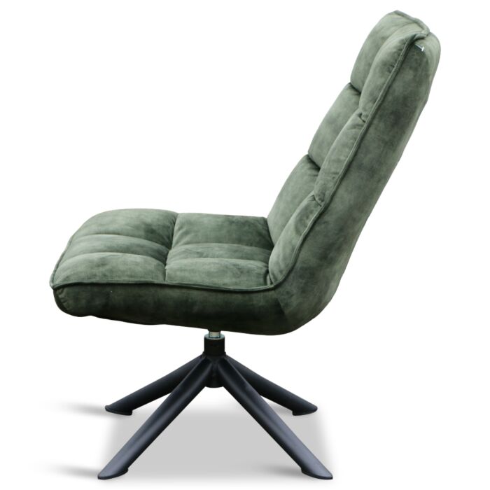 Draaifauteuil Spider Vintage Velours Groen 