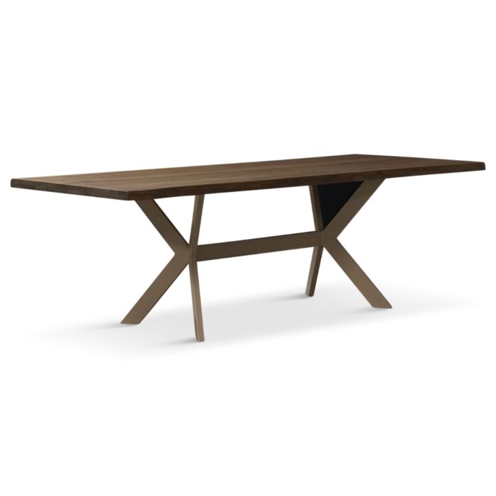 Eettafel Vancouver Vlinderpoot Anodic Brown