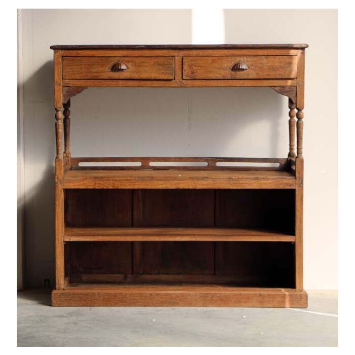 Sidetable India Met Schappen Hout