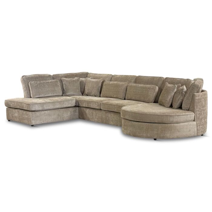 U-Bank Claud Taupe Rond