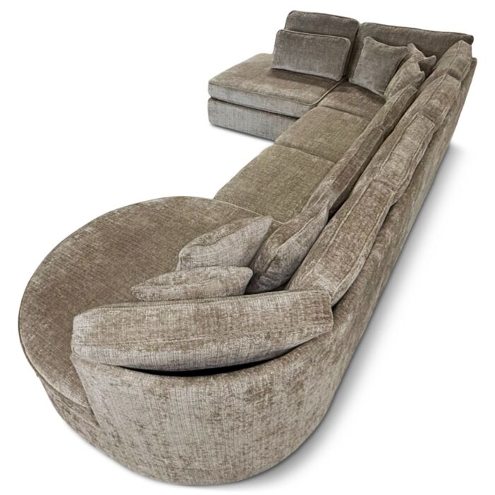 U-Bank Claud Taupe Rond