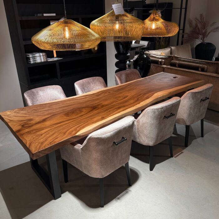Boomstam Eetkamertafel Suar