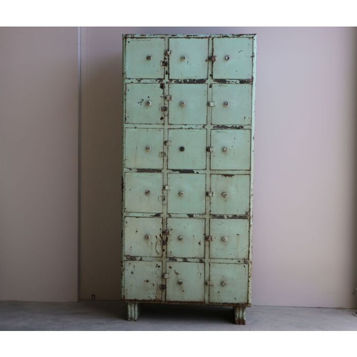 Wandkast India Locker Lichtblauw