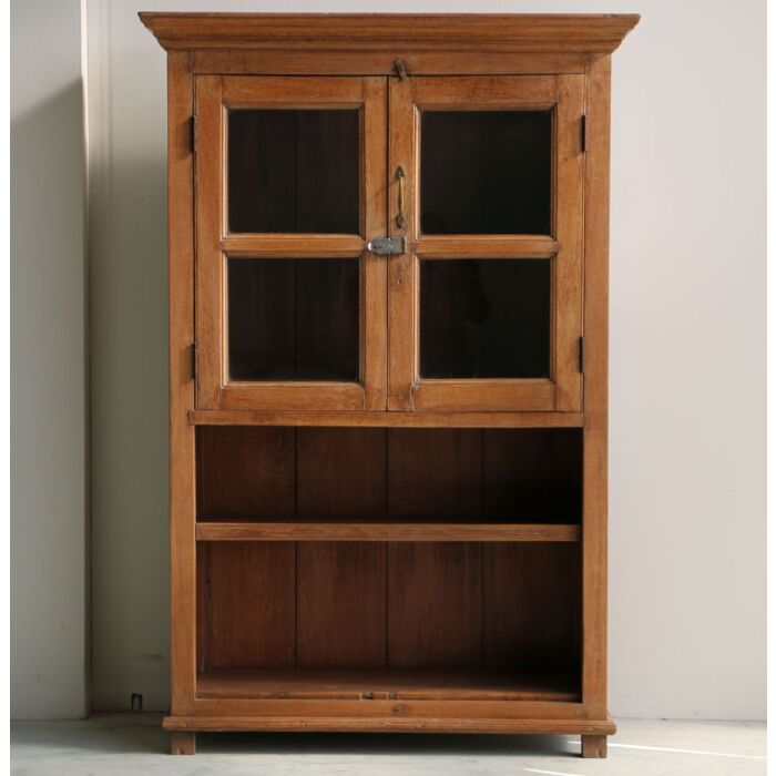 Vitrinekast India Hout