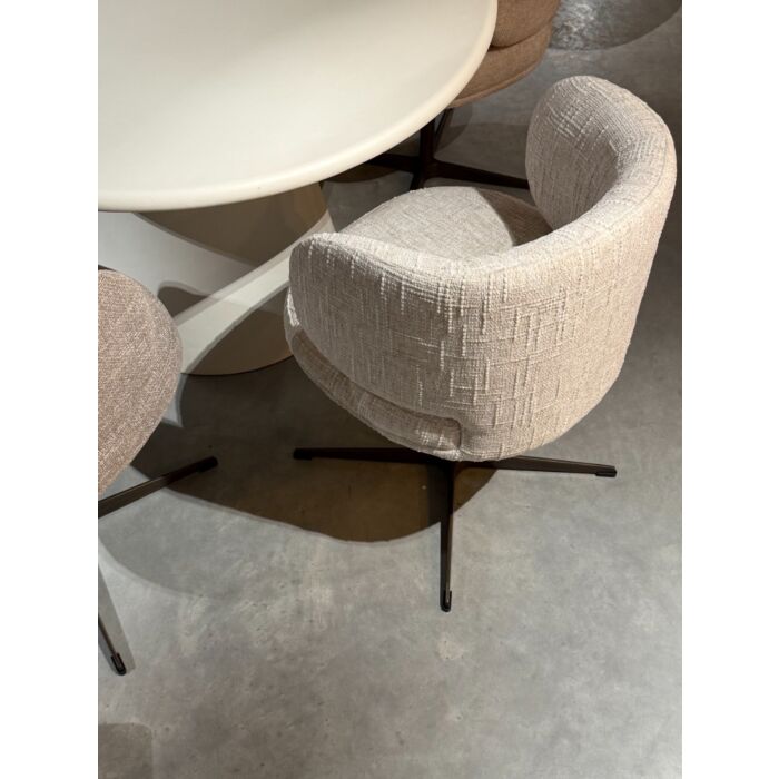 Armstoel Nió Beige Structuur