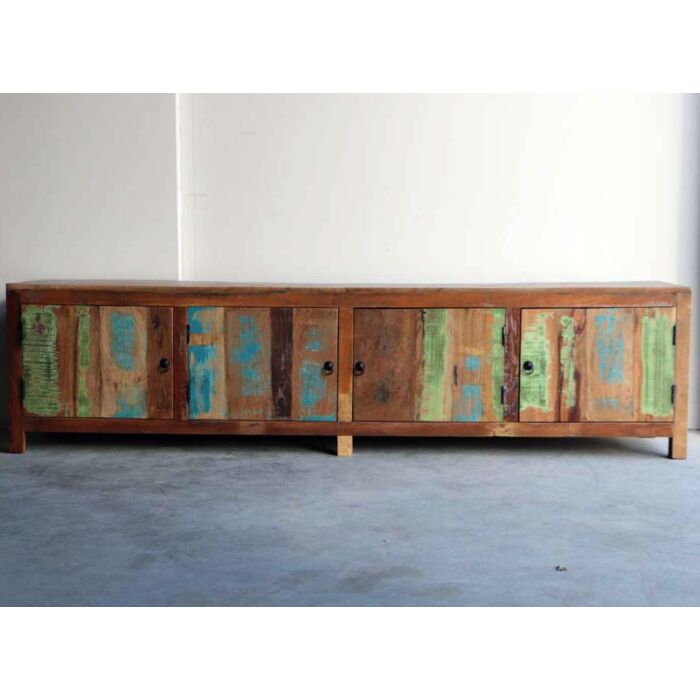 Dressoir India Kleurrijk Oud Hout