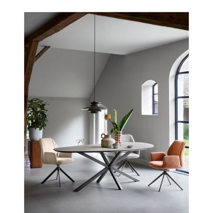 Eettafel Canarias Organisch Kiezel 230cm