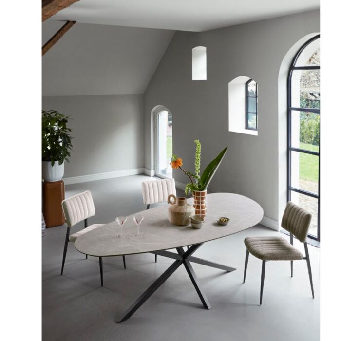 Eettafel Canarias Organisch Kiezel 230cm