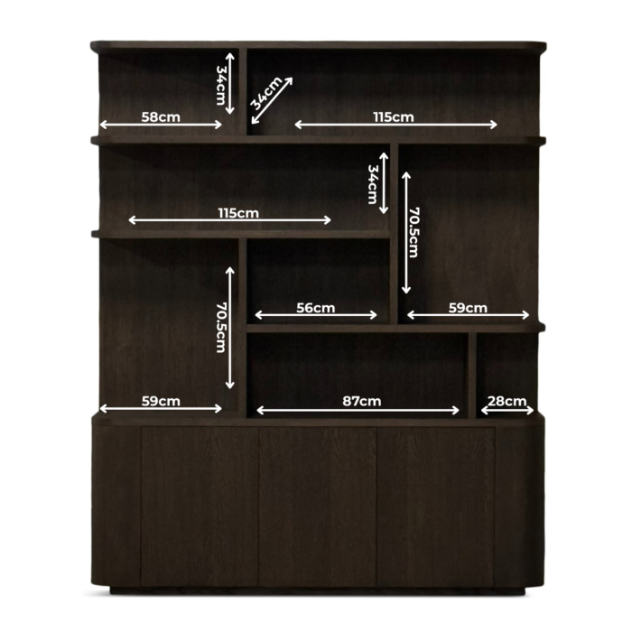 Boekenkast Japano 8-Vaks New Brown