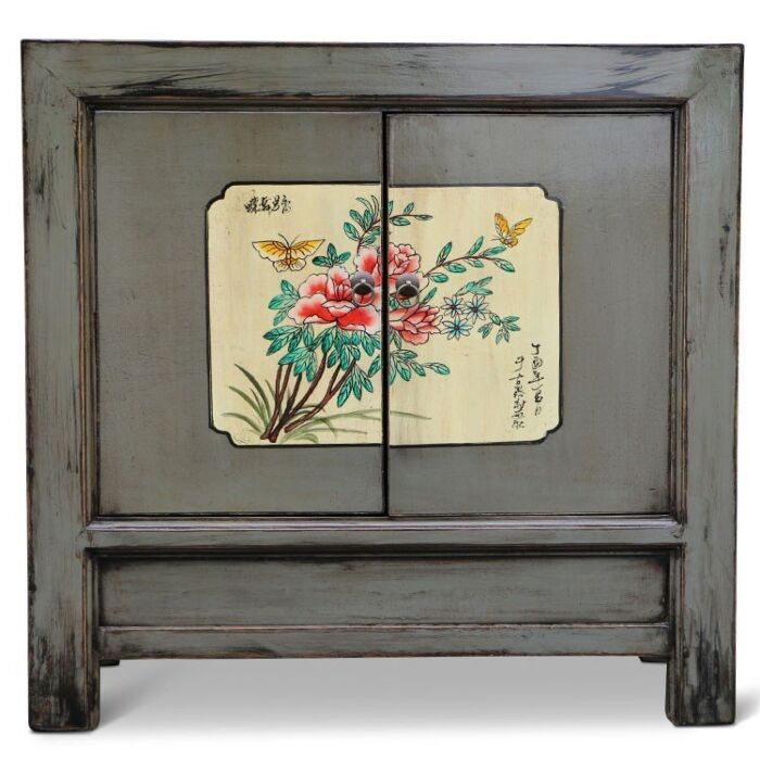 Dressoir Met Schildering Vintage Hout