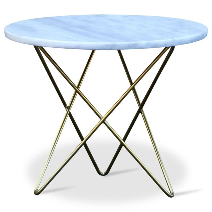 Bijzettafel Marmer Wit