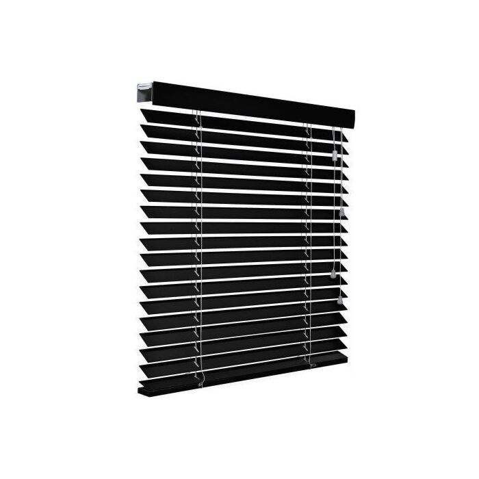 Horizontale Jaloezie Matzwart 25mm