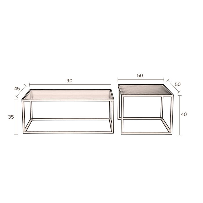 Dutchbone Salontafelset Boli