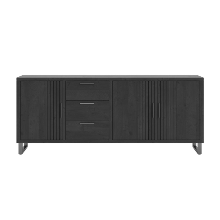 Pavie, Dressoir 240 Cm - 3-Deuren + 3-Laden - Castle Black
