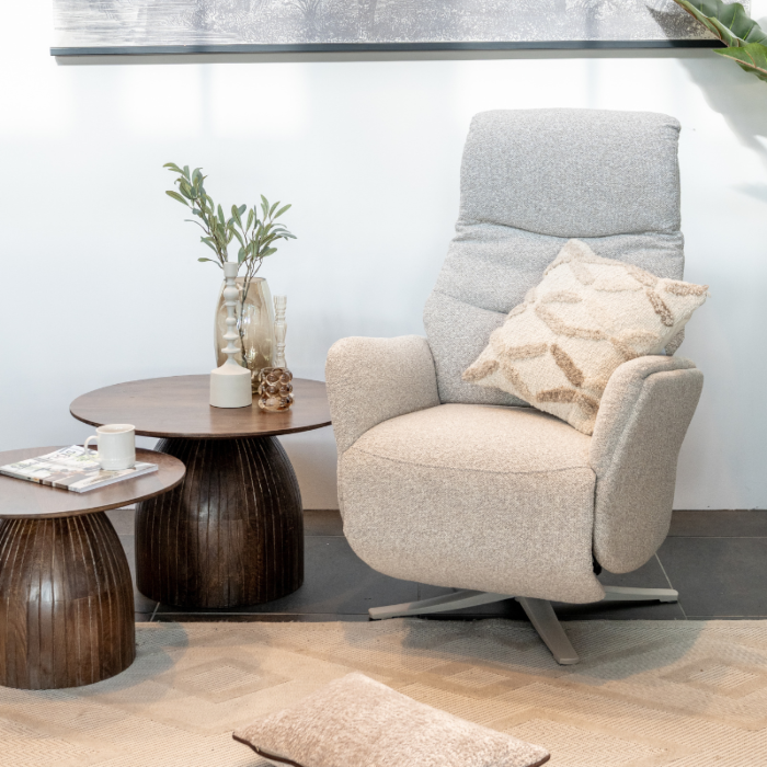 Relaxfauteuil Malmedy Met Beige Poot