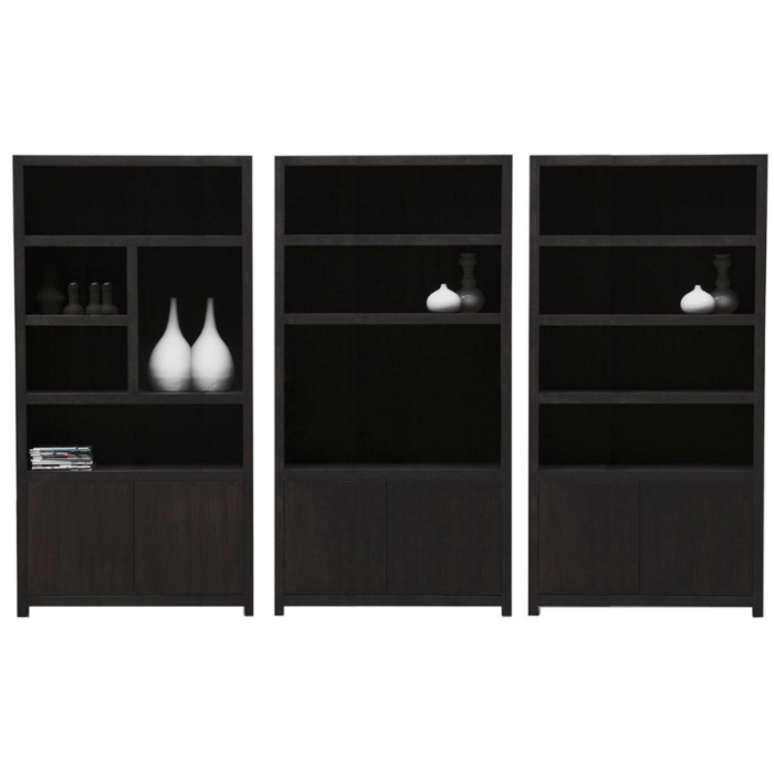 Boekenkasten Set Van 3 Diamond 120cm Eiken