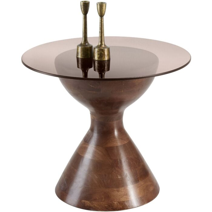 Bijzettafel Abonia mangohout 57 cm rond