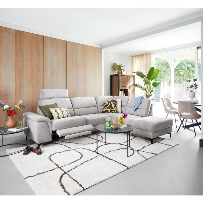 Hoekbank Mirtho met relaxfunctie