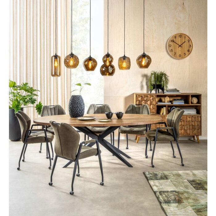 Feelings Eetkamerstoel Point Industrieel Cognac