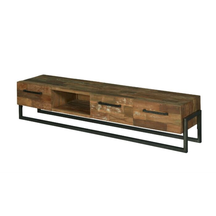 TV-Dressoir Potenza Industrieel Teakhout