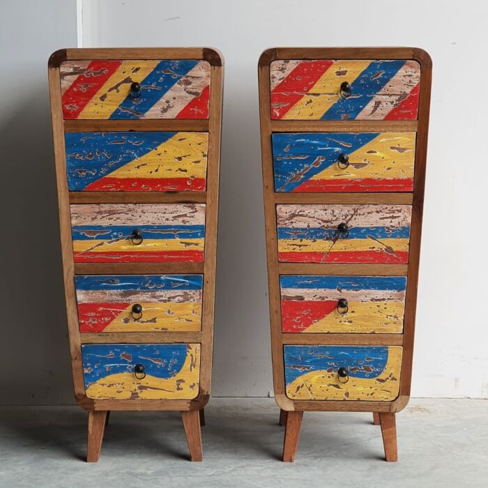Ladenkast India Oud Hout