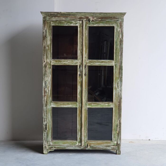 Wandkast India Hout Groen